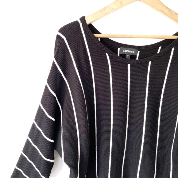 Black and White Express Striped Sweater - Picture 5 of 5